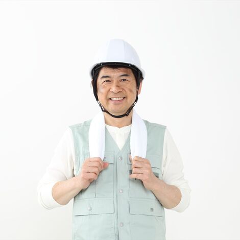 笑顔の作業員